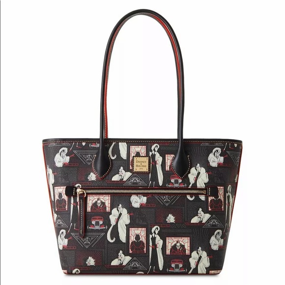 Nwt Dooney and Bourke Disney cruella de Vil zip 2021 tote - Picture 2 of 3